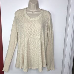 ANTHROPOLOGIE Left of Center ivory boho size M